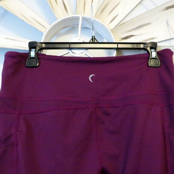 Zyia Active High Rise Crop Leggings 14-16 XXL‎ Purple Plum - Picture 3 of 7